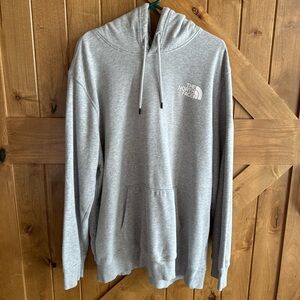 The North Face Gray with Aqua Hoodie for Men 2XL